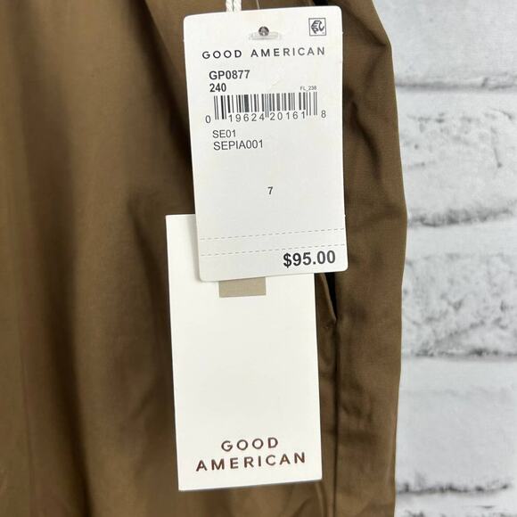 Good American Sueded Track Jogger Sepia Sz 7 / 4XL NEW - Picture 6 of 12